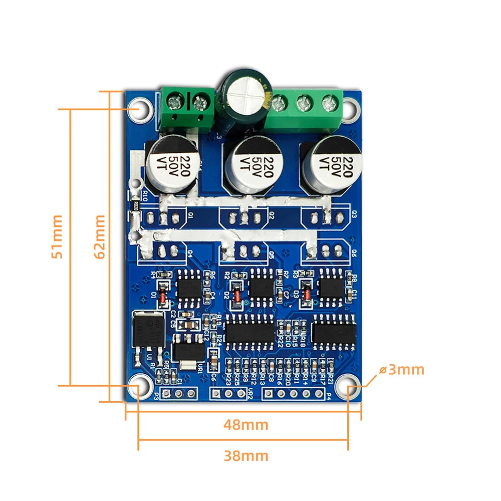 PWM Signal Regulation Motor Forward and Reverse Controller JY01 DC Brushless Hall Motor Drive Board