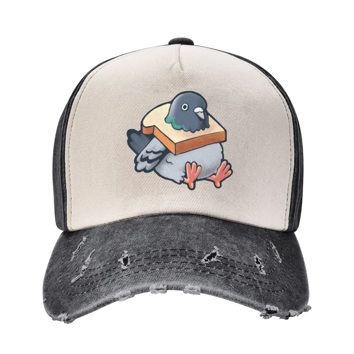 

Hungry Pigeon Baseball Cap Funny hats Snap Back Hat Sunscreen Women's Hats Men's