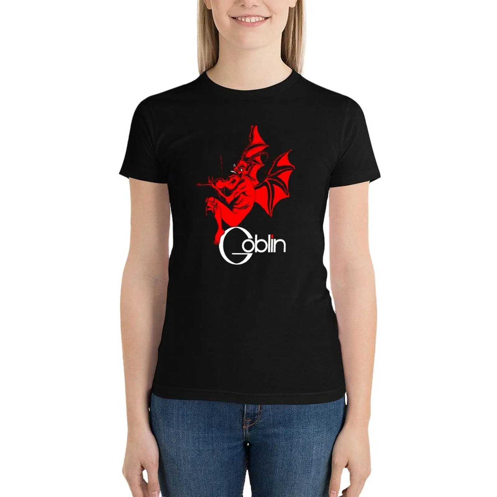 

GOBLIN T-Shirt Blouse Female clothing black t-shirts for Women