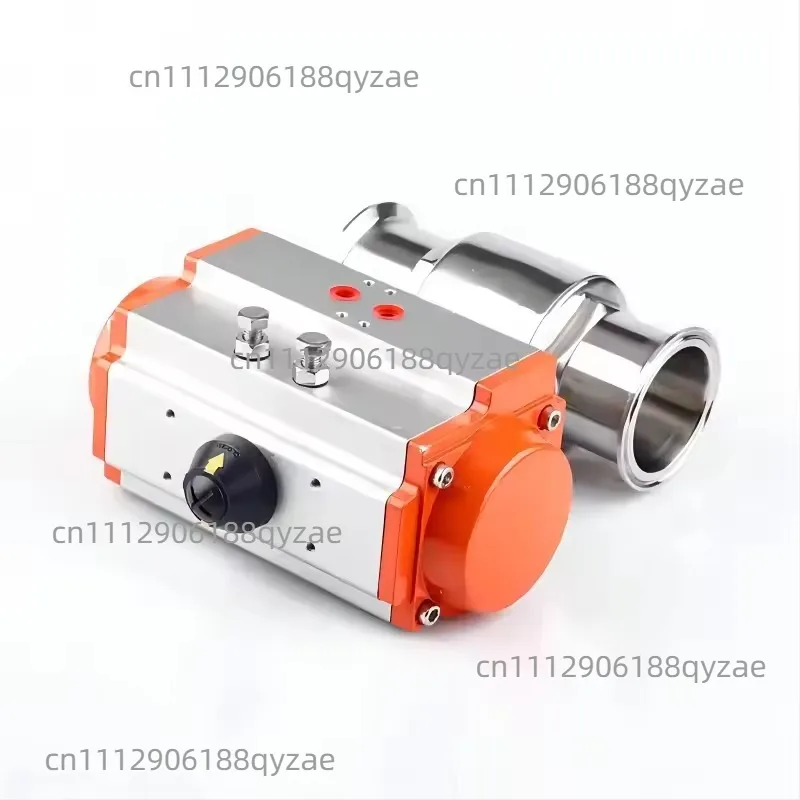 Sanitary Pneumatic Clamp Ball Valve Stainless Steel Double Acting Q611F-16P Pneumatic Quick Mounted Ball Valves