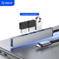 ORICO Aluminum Type C HUB 4 Port USB 3.0 2.0 Ultra Slim Portable Splitter Card Reader Adapter Station For Computer Accessories