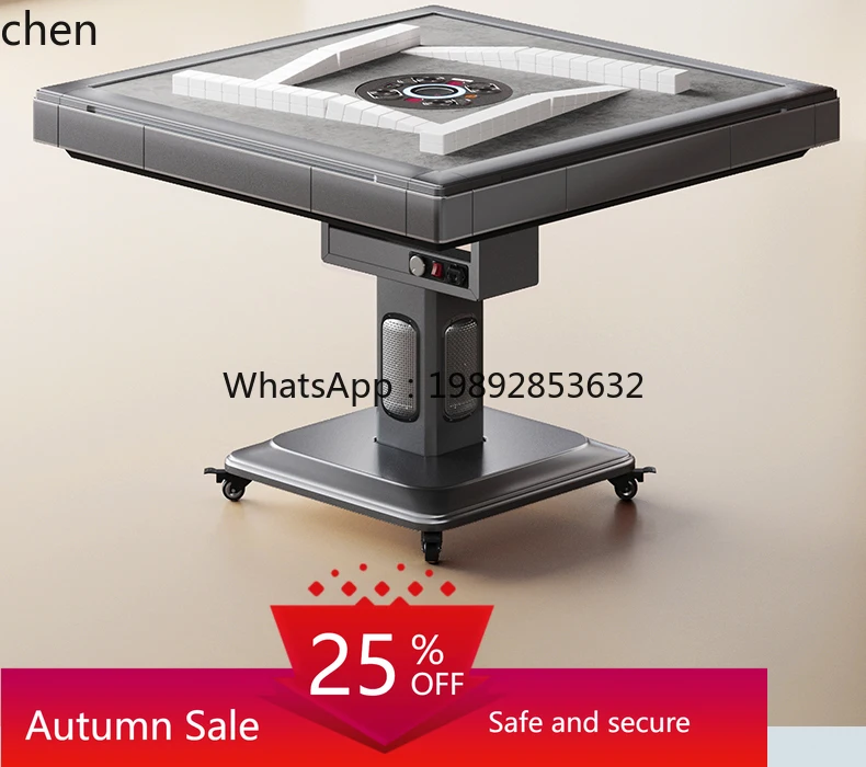 

anti-rollover bass whirlwind 4.0 roller coaster] Mahjong machine automatic household two-fold mahjong table
