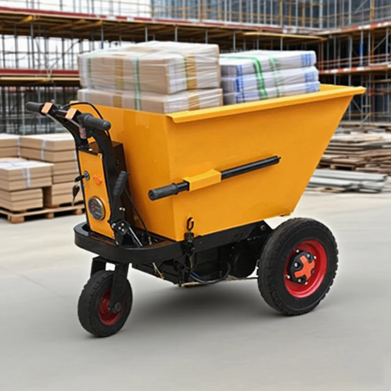 Electric Concrete Cart Hand Push Cart Tricycle Hand Carts Four Wheels Multipurpose Hand Truck Tricycle Dump Truck view 2