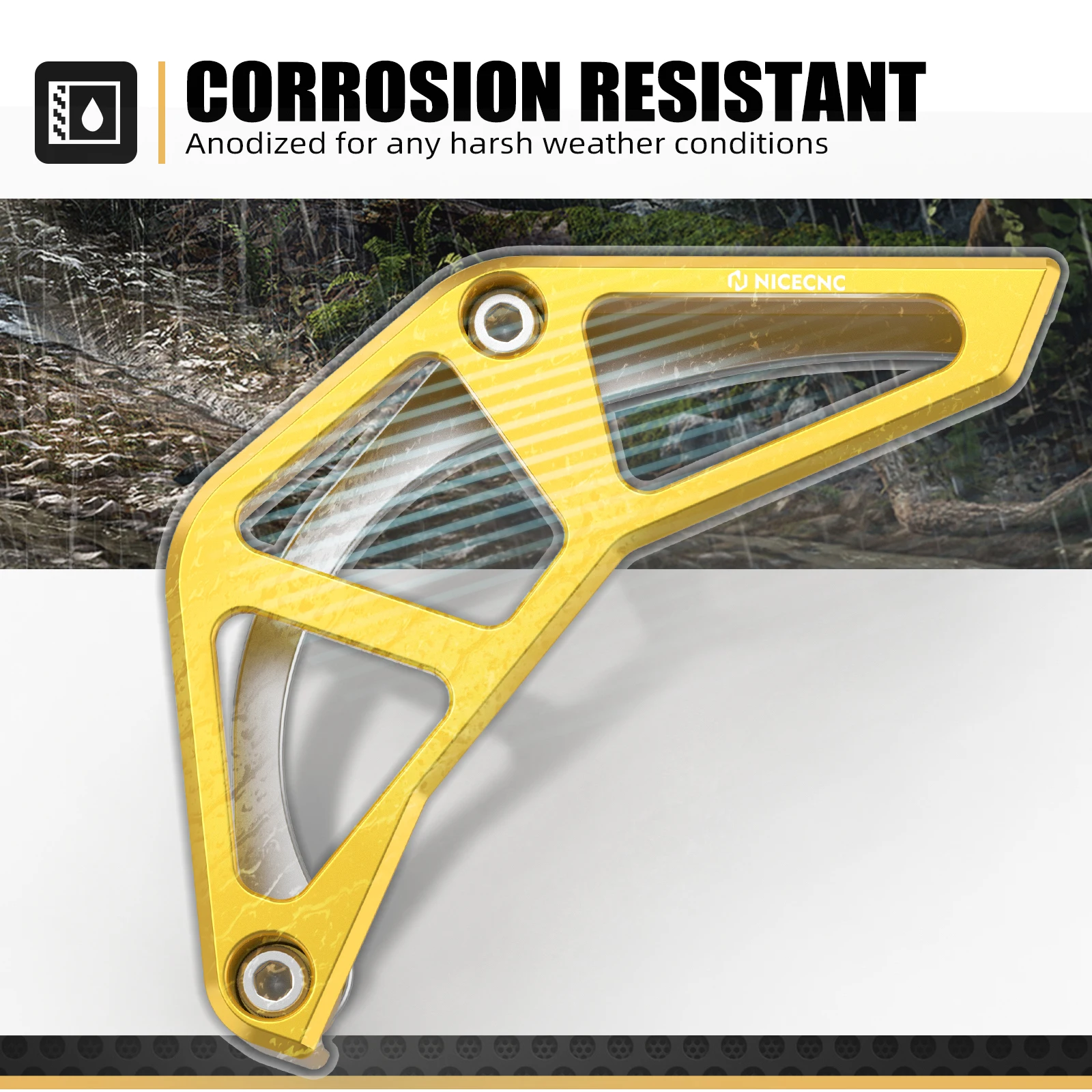 NICECNC لسوزوكي DR-Z 400S 400SM DRZ400S DRZ400SM 2000-2024 2023 2022 دراجة نارية الجبهة ضرس الحرس غطاء سلسلة حامي