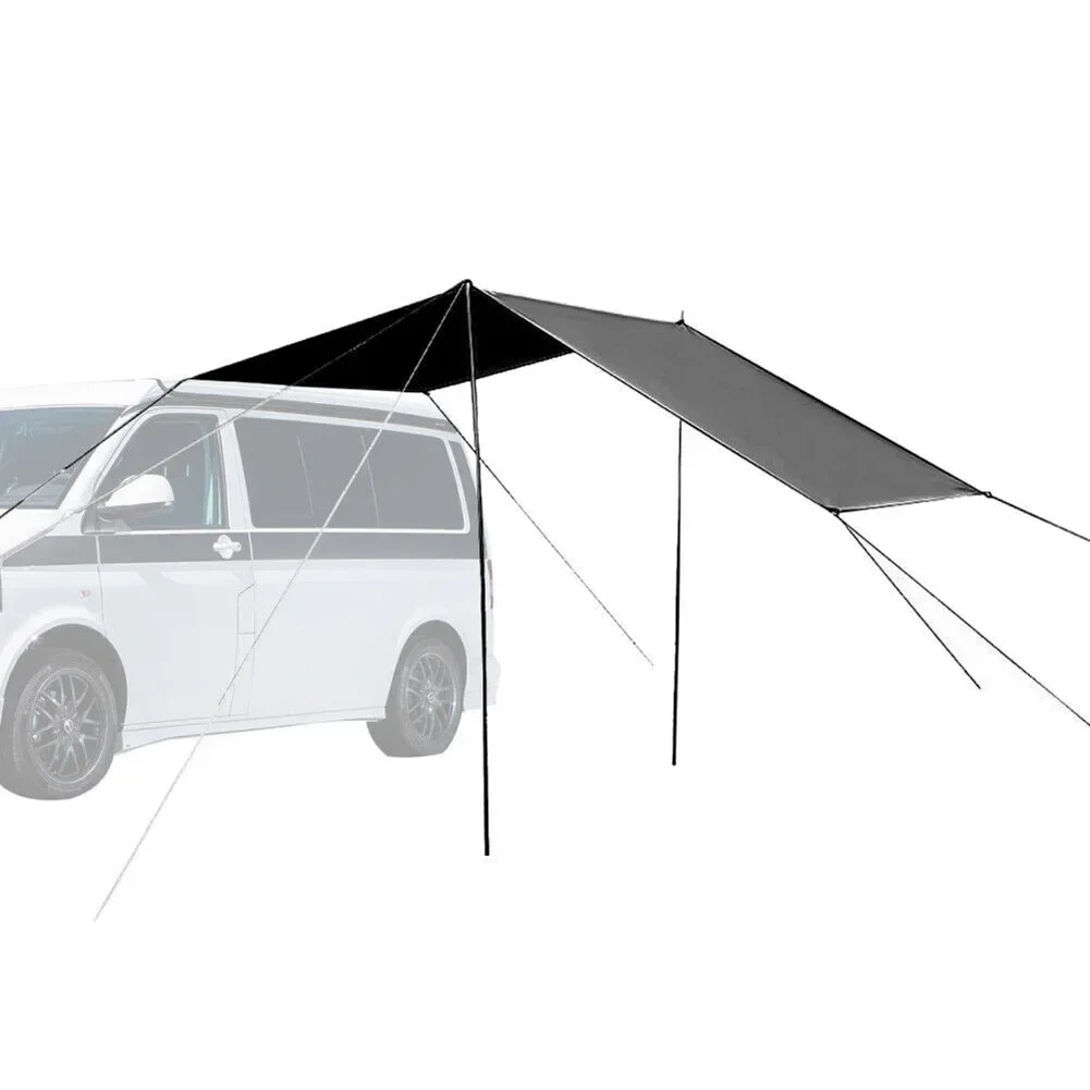 1 Set RV Awning Sun Canopy Sunshade For Motorhome Van Campervan Suv Large Waterproof Tail Tent Awning Shed 5-8 People Pergola