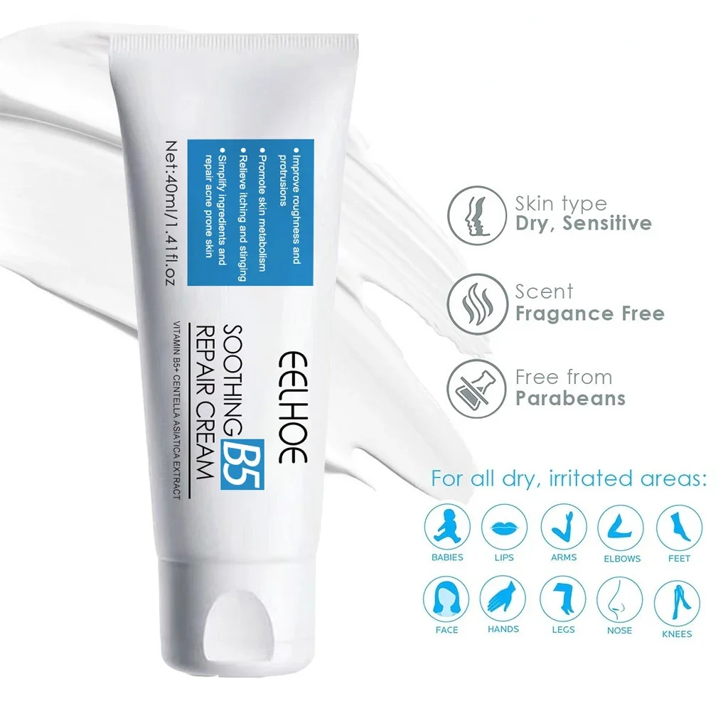 Cicaplast Repair Cream B5 40ml Moisturizer Repair Cream Soothes Redness Itching Nourishes Improve Repair Sunscreen Cream