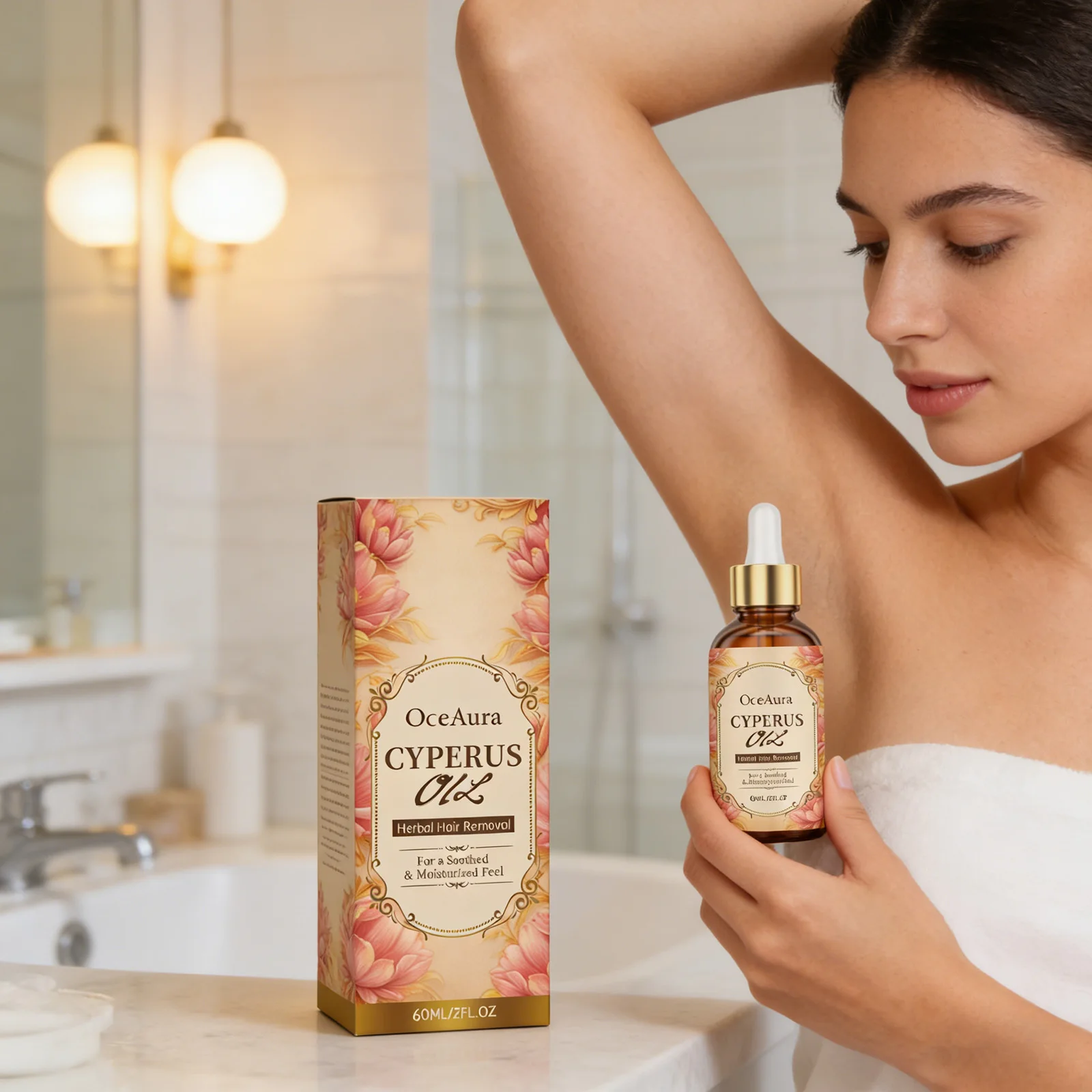 Cyperus Rotundus Oil Hair Removal Essential Oil Prevent Hair Growth Depilatory Relieve Dryness Smooth Body Skin After Shave Oil