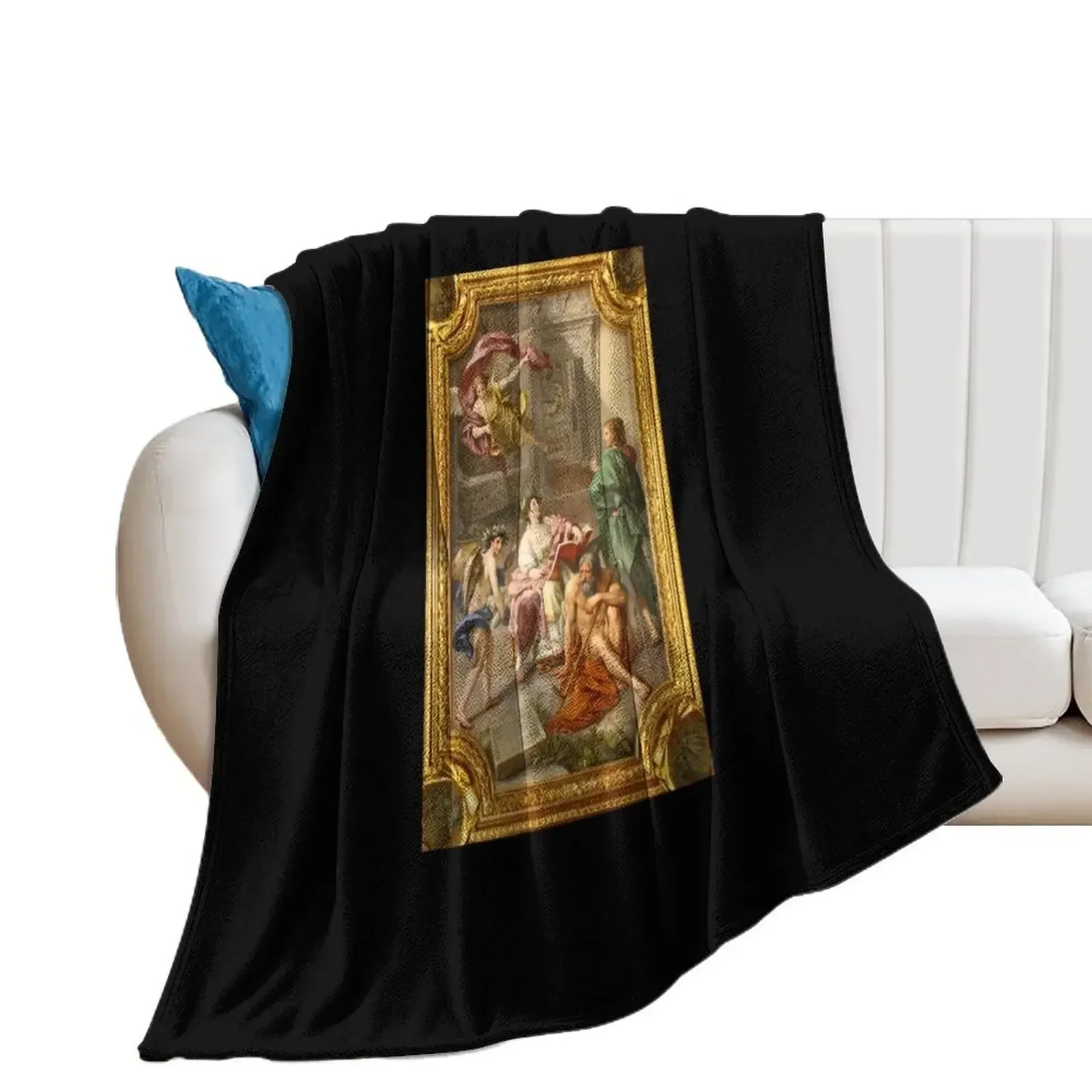 Raphael Fresco Throw Blanket Vintage Travel Blankets