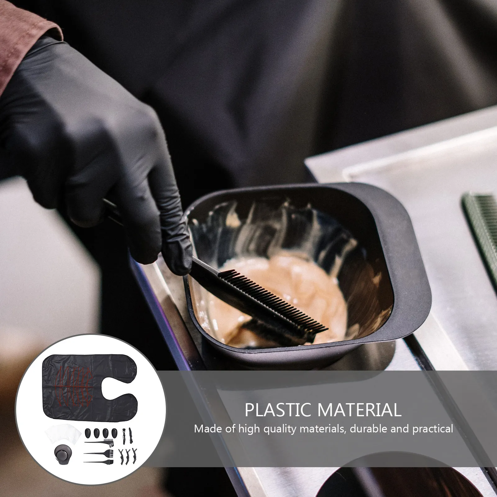 

32Pcs Hair Coloring Kit Complete Dyeing Tools Set for DIY Highlights and Tinting Portable Styling Accessories Hair Dye Kit