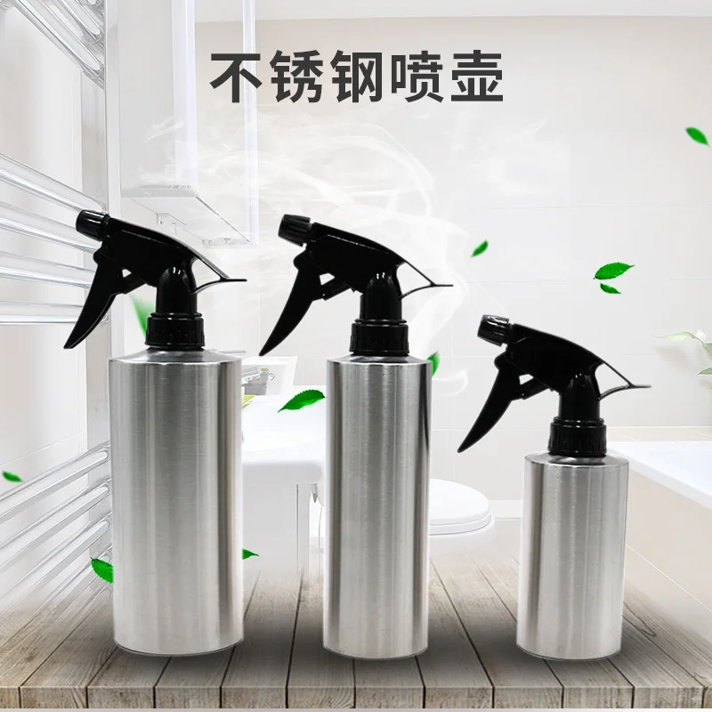 Straight Cylindrical 304 Stainless Steel Watering Spray Bottle 250/350/550ml