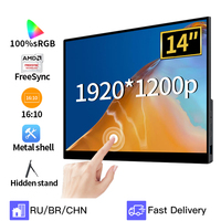 14'' FHD Touchscreen Portable Monitor 16:10 100%sRGB Slim USB-C HDMI-Compatible Second Display for PC Laptop Switch XBOX PS4 PS5
