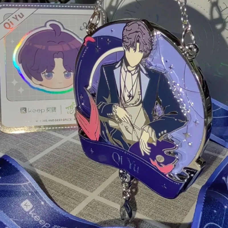 

Game Anime Love and Deepspace Cosplay X Keep Xavier Zayne Rafayel Cosplay Gold Medal Zinc Alloy Limited Edition in Stock