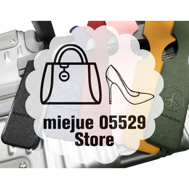 

1PC PU Leather Luggage Tag Portable Suitcase Identifier Label Baggage Boarding Bag Tag Name ID Address Holder Travel Accessories