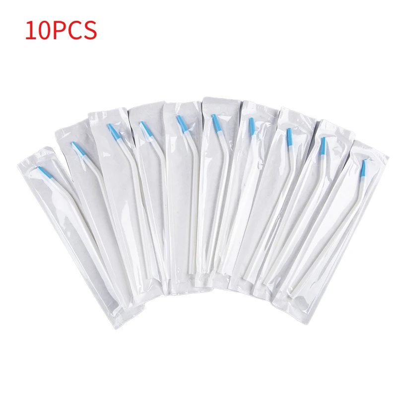 10pcs Medical Dental Saliva Ejector Laboratory Long Slim Type Dentist Tools Clinic Disposable Surgical Suction Tips Suction Tube