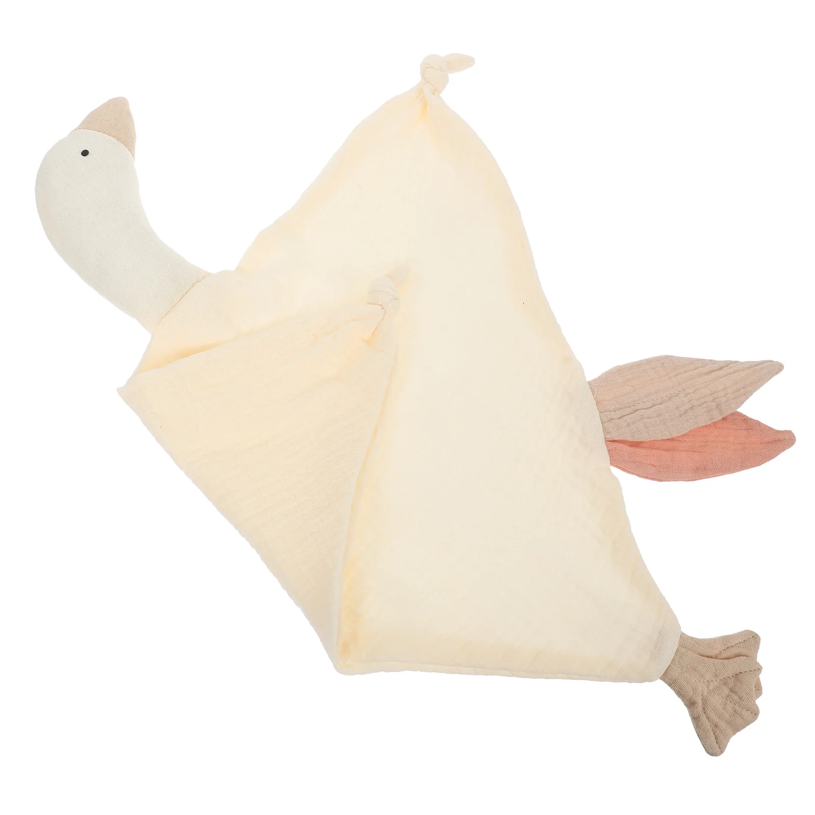 Beruhigende Schwanen-Handpuppendecke für Babys, Kleinkinder, Kleinkinder, weich, bequem, Schlafhilfe, Sicherheitsbefestigung, klein, dekorativ