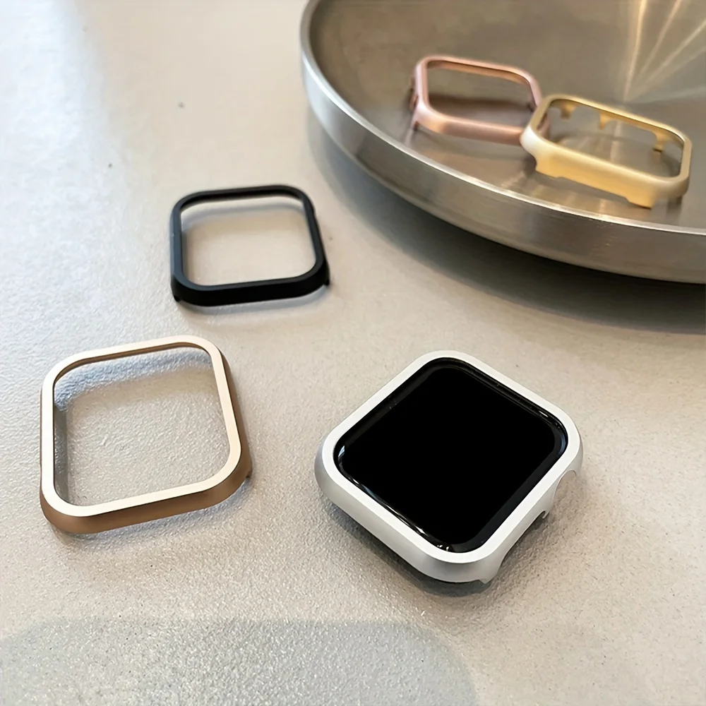 Metallgehäuse für Apple Watch Ultra 2 Serie 9 8 7 41 mm 45 mm Aluminiumlegierung Bumper Cases für iWatch 6 5 4 SE 40 mm 44 mm Rahmenabdeckung – Detail 2
