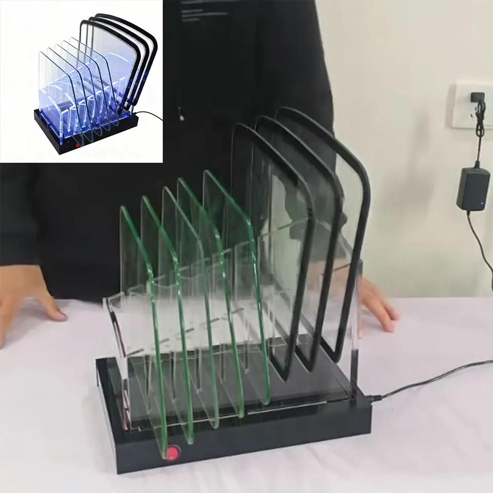 Acrylic Glass Display Rack for Car Window Film Heat Rejection Test,Storage Holder with 3 Windshield & 5 Side Window Test ST-A1