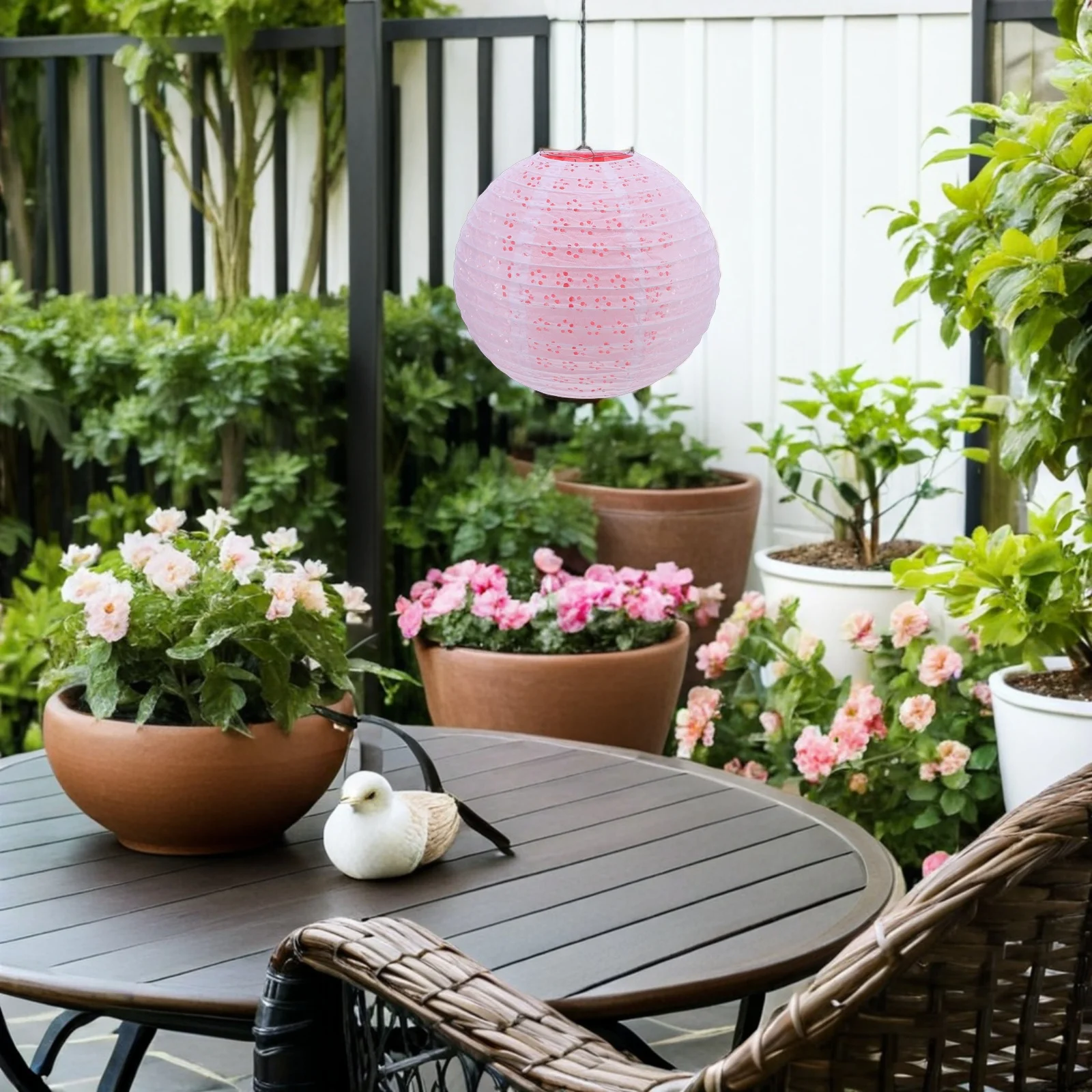 

Handmade Double Layer Paper Lantern Hollow Out Plum Blossom Design for Home Wedding Party Festival Decoration DIY Lantern Craft