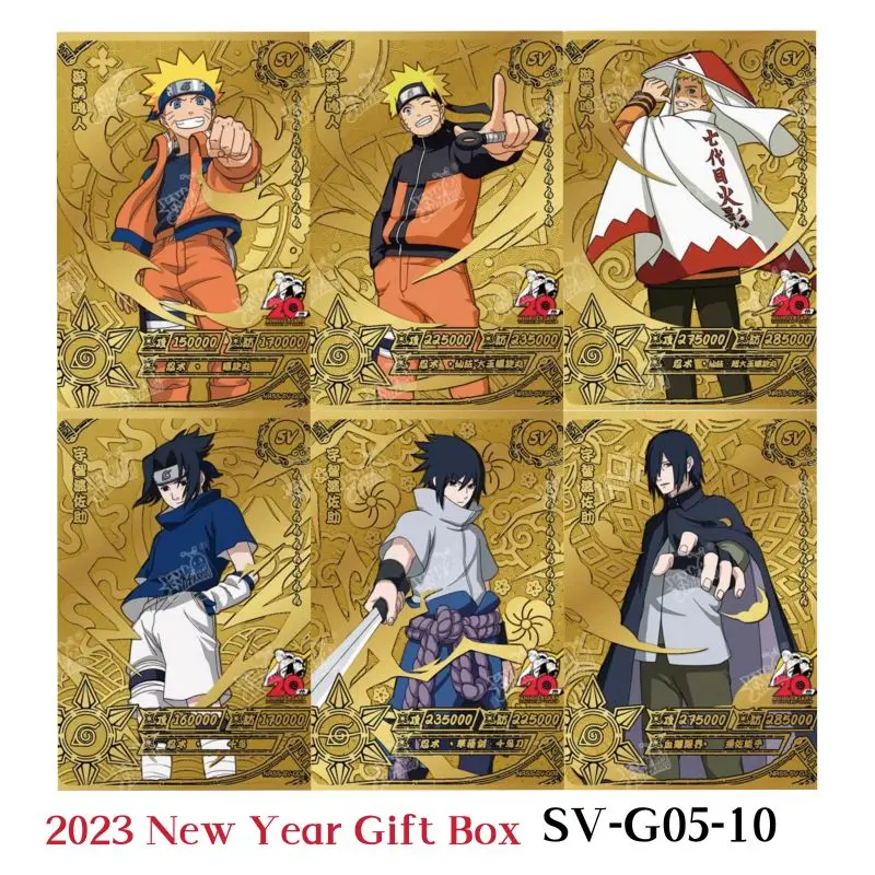 

Naruto New Year Gift Box 2023 Legendary VolumeLimited New SV Card Anime Naturo Sasuke SP Jiraiya AR Full Collection Cards