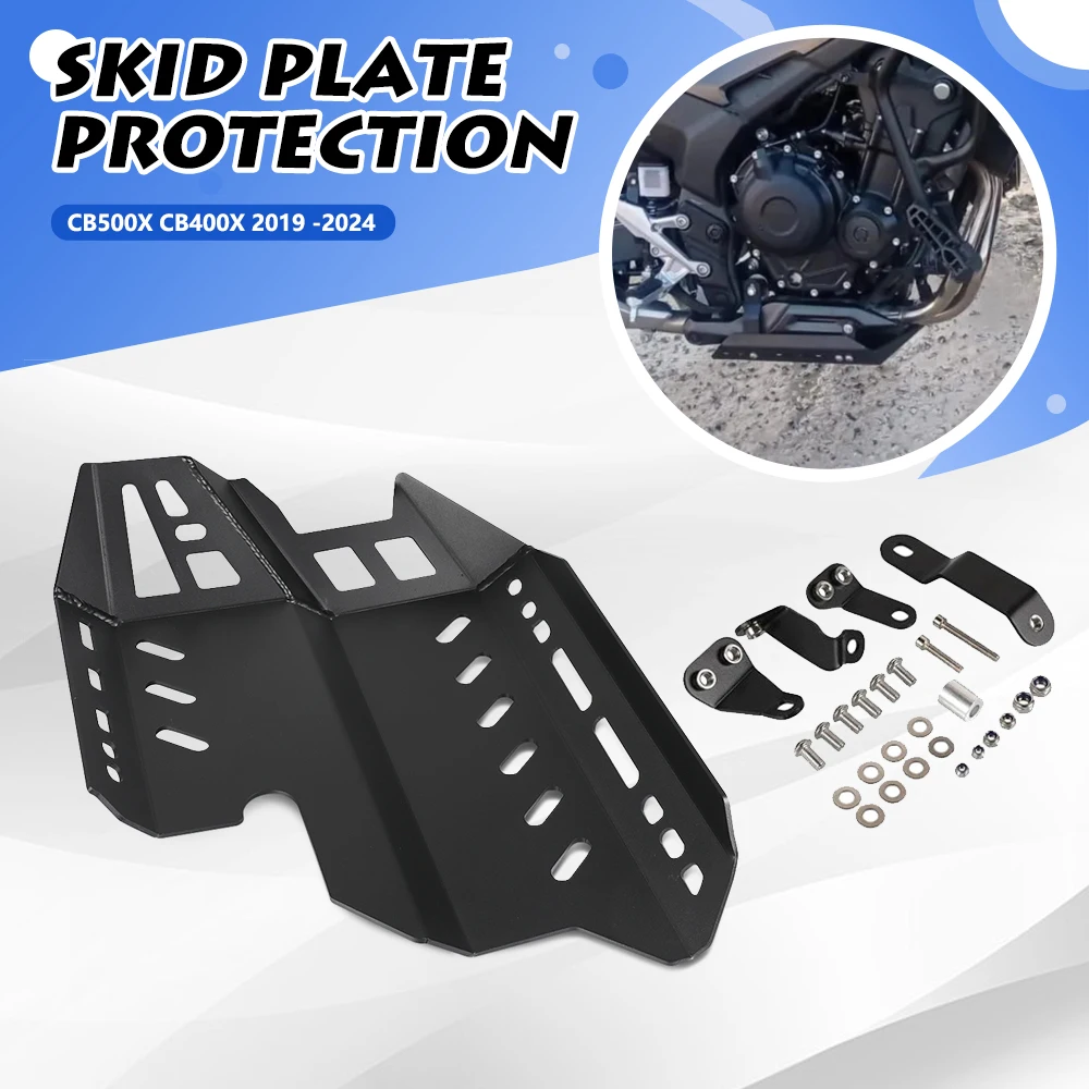 

For HONDA CB500X CB 500X 500X 2019-2024 2023 2022 NX400 NX500 Motorcycle Engine Protection Cover Chassis Under Guard Skid Plate
