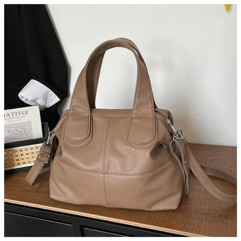 

2026 Chain Fringe Cylinder Bag, Women's Faux Leather Crossbody Handbag with Handle