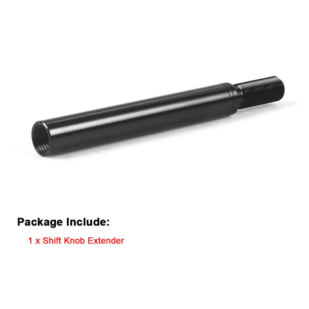 3Inches  3.5Inches  4Inches Aluminum Shift Knob Extender Extension Lever Gear Manual Shifter Rod Fit For Manual Shifter M12X1.25