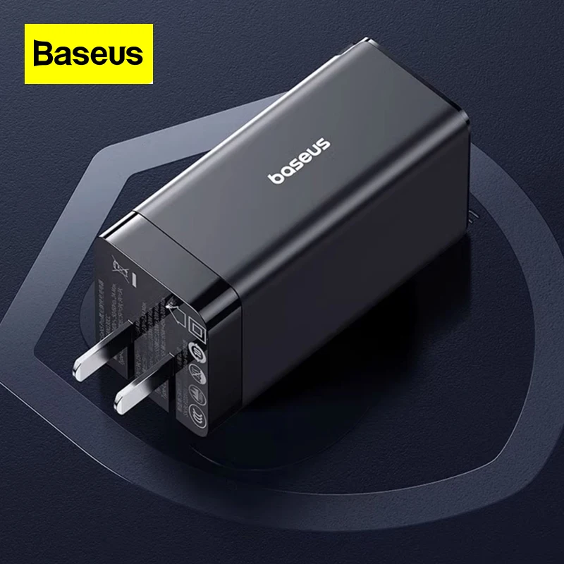 Baseus 130W Gallium Nitride Charger for IPhone14promax Home Multi Interface 65W Laptop Typec Plug USB Android Fast Charging Head