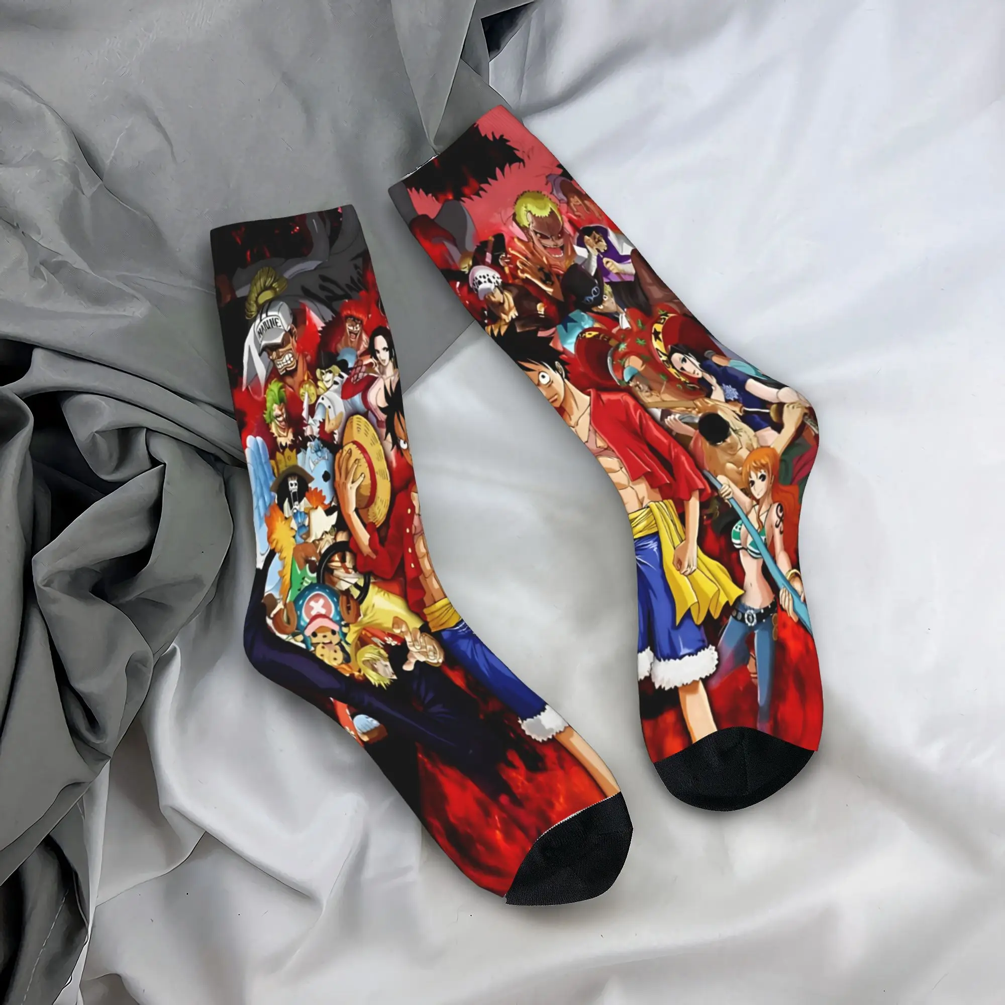 one piece anime manga luffy Socks Merch For Men Women  Print Socks Super Soft Stockings