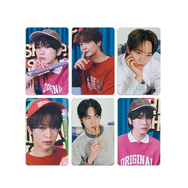 6pcs/set KPOP SHINee 2025 Calendar PhotoCard TEAMIN Minho Season's Greeting Radom Cards KEY Fans Collection Gift