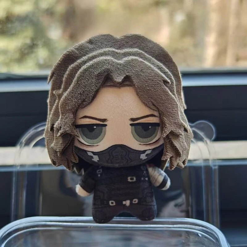 

10cm/3.93in Disney Marvel Winter Soldier Bucky Barnes Stuffed Toy Plush Anime Peripherals Creativity Cotton Cute Valentines Gift