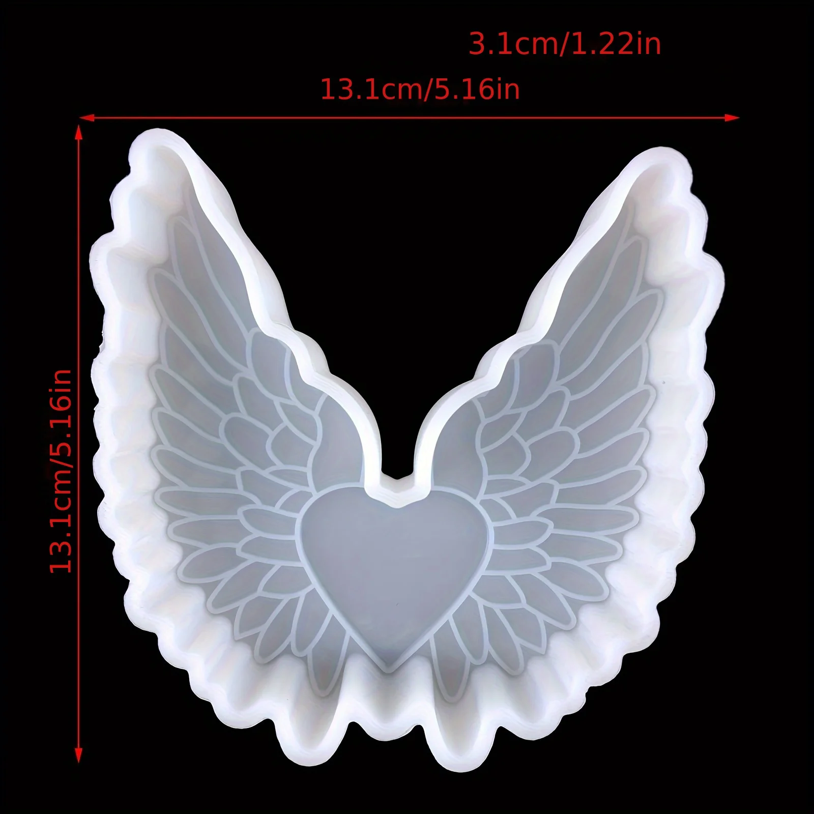 1 Angel Wing Mold, Candle Resin Soap Mold, Soap Large Resin Mold, Wax Melt, Clay, DIY Handmade Candle Mold