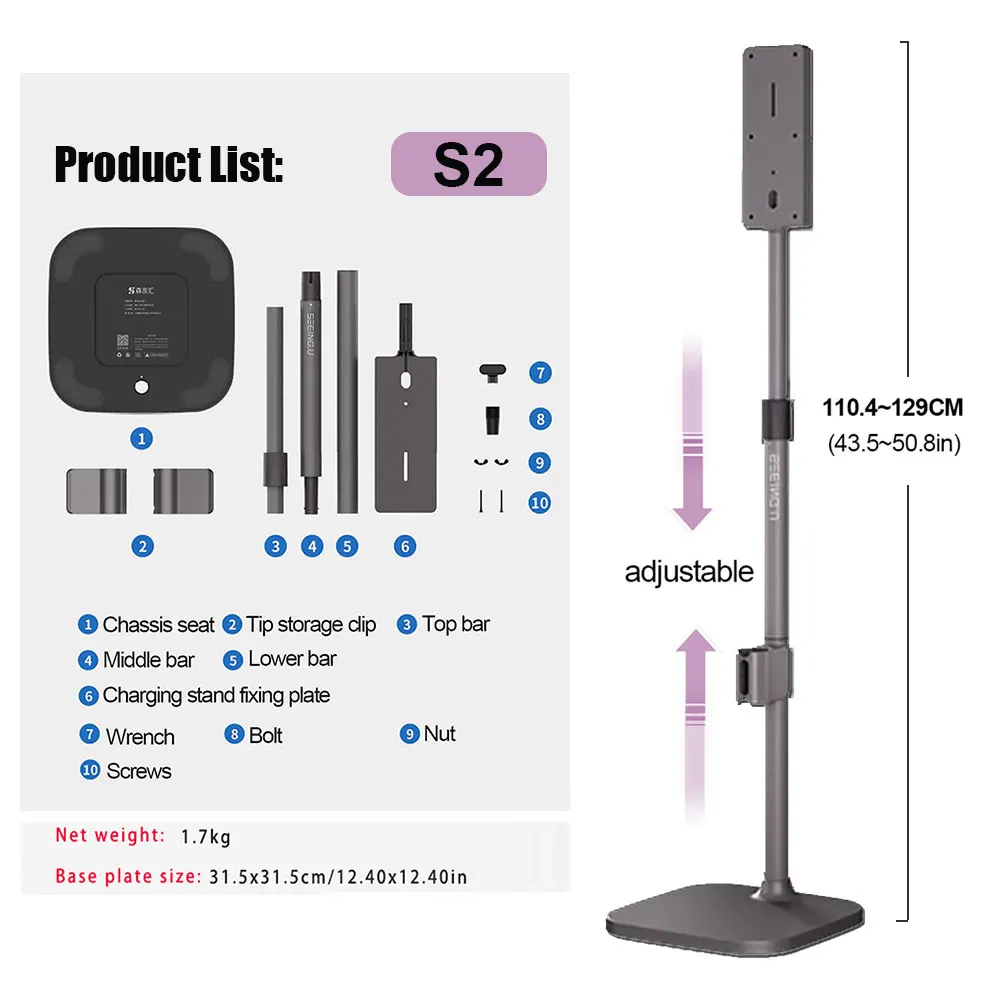 V10 SV12 美品！　スタンド付き　⑦ Dyson v10 v11 v15 v12用の掃除機スタンド,調整可能な高さ (110~129cm