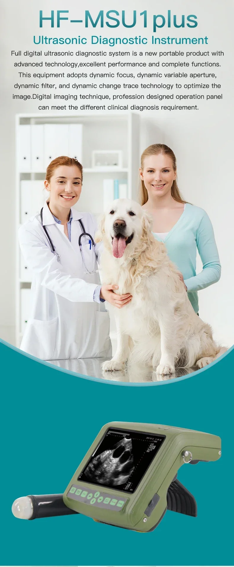 perfect 2026Cheap Portable Ultrasound Machine For Veterinary Ultrasound For Bovine Equine With Rectal Probes