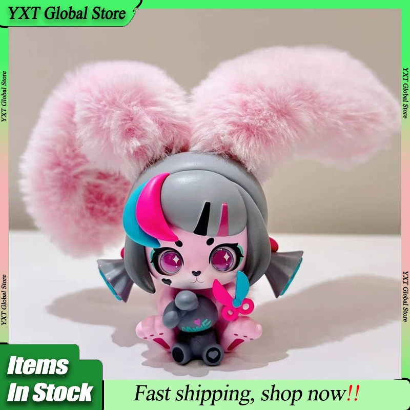 

Genuine Cup Rabbits Face Yourself Series Vinyl Face Blind Box Kawaii Doll Surprise Box Trendy Play Toy Anime Holiday Xmas Gift