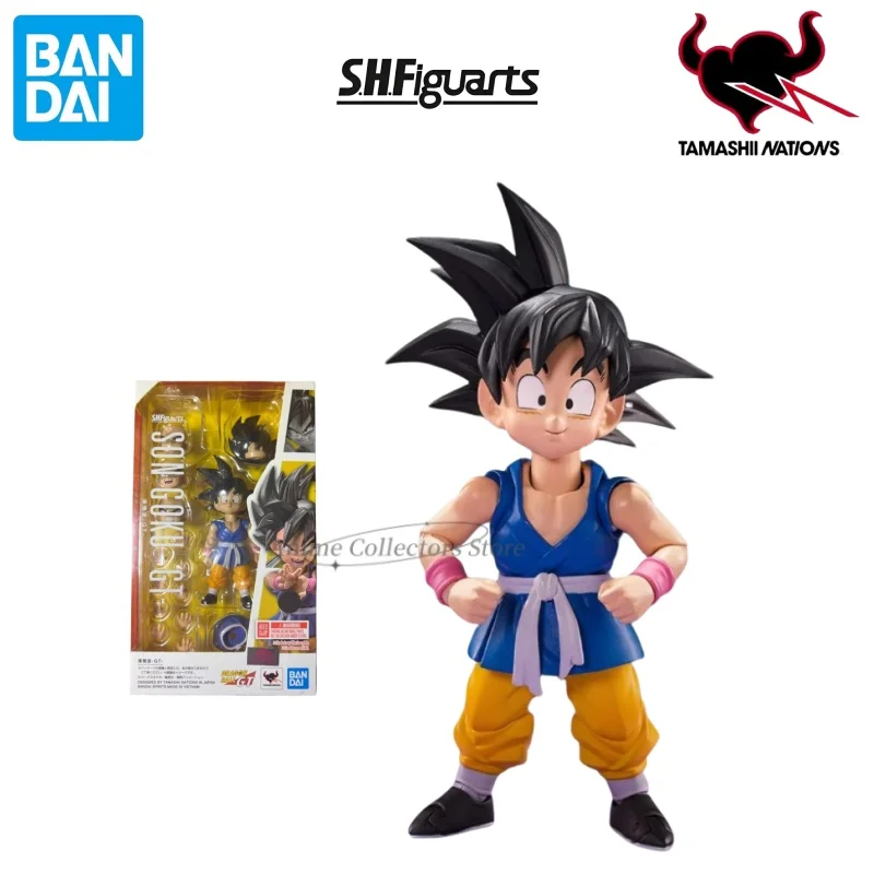 

In Stock Bandai Dragon Ball Z S.H.Figuarts SON GOKU GT Action Figures Dragon Ball Super Toys for Children Collector Gift