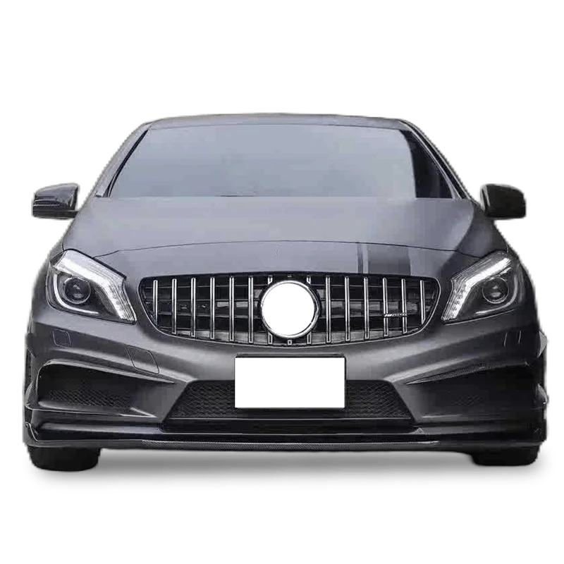 W176 Carbon Fiber Front Bumper Lip Splitter For Mercedes Benz A45 AMG W176 W177