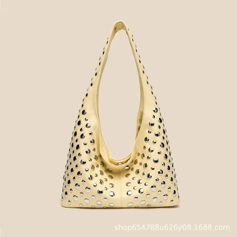 

2026 New Women's Handbag Fashion High Quality Women's Shoulder Bag Solid Color Versatile Multi Functional Shopping Storage Bag