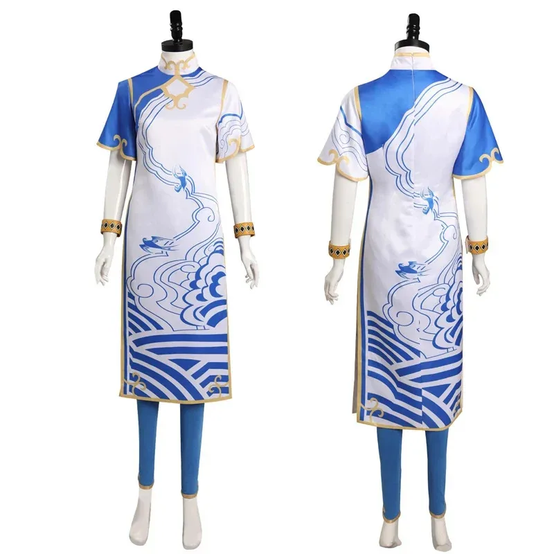 CyGame Fighter 6 كامي جيمي تشونلي مانون أزياء تنكرية معطف سترة السراويل النساء SF وتتسابق مجموعة كاملة هالوين F927FN7M كرنفال