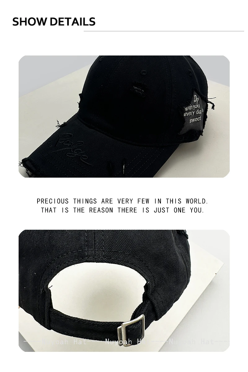 Neue Herren- und Damen-Baseballkappen im koreanischen Stil mit Buchstaben-Stickerei, Sonnenschutz, vielseitige Retro-Schirmmützen, modische Streetwear – Detail 3