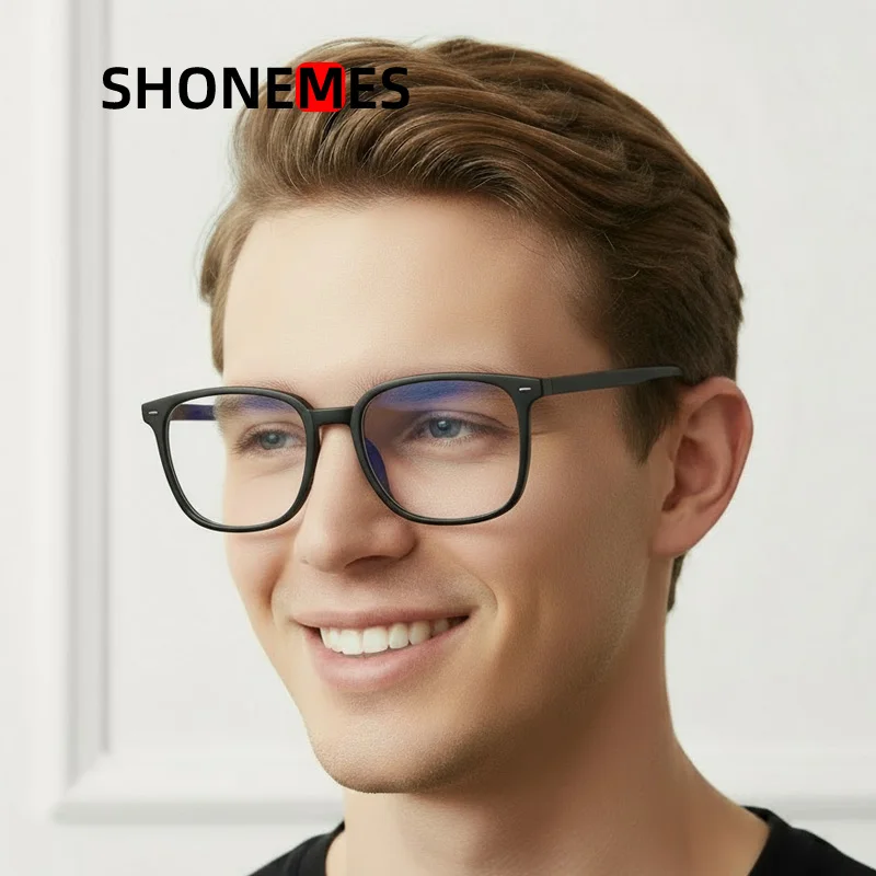 

Shonemes Classic Square Eyeglasses Stylish Men Women Glasses Frame Optical Anti Blue Light Computer Eyewear for Unisex