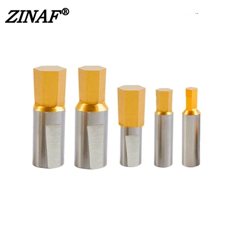 CT08 CT16 HSS-TiCN Rotary Broach Punching Cutter 8mm 16mm Shank Inner Hexagon for Steel/Stainless Steel