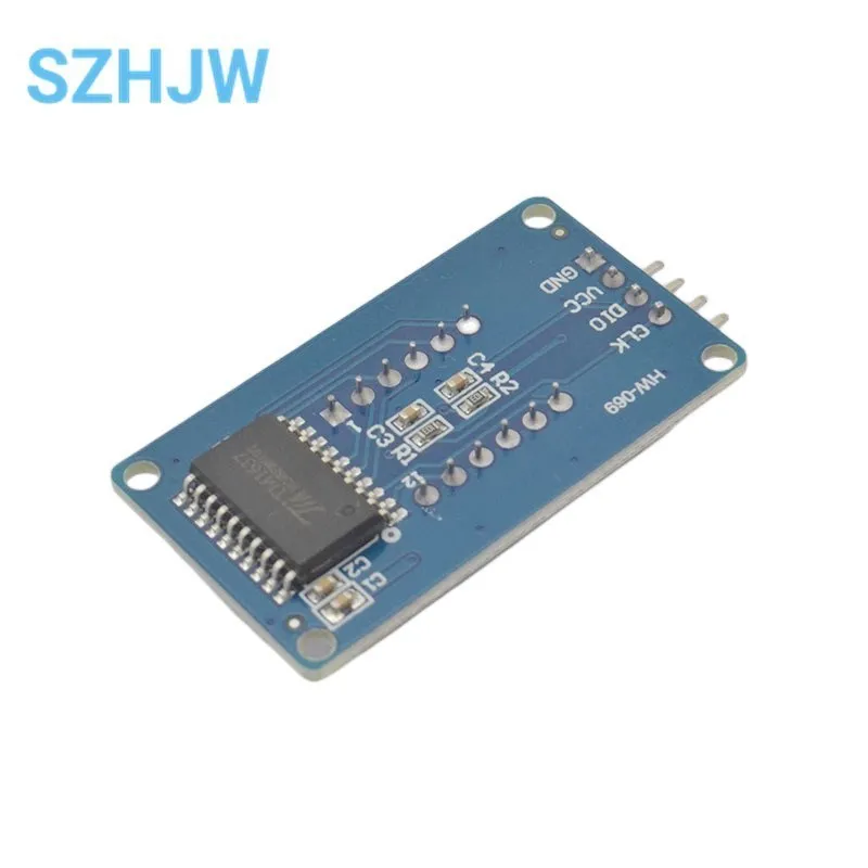 Módulo de pantalla LED TM1637 para Arduino, 7 segmentos, 4 Bits, reloj de 0,36 pulgadas, tubo de ánodo rojo, paquete de cuatro tarjetas de controlador de serie, 1/5/10 Uds.