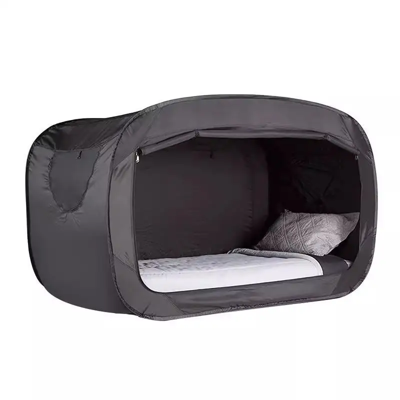 Pop-Up Integrated Mosquito Net Tent with Folding Bed, Shading Anti Mosquito Shelter for Outdoor Camping & Student Dorm