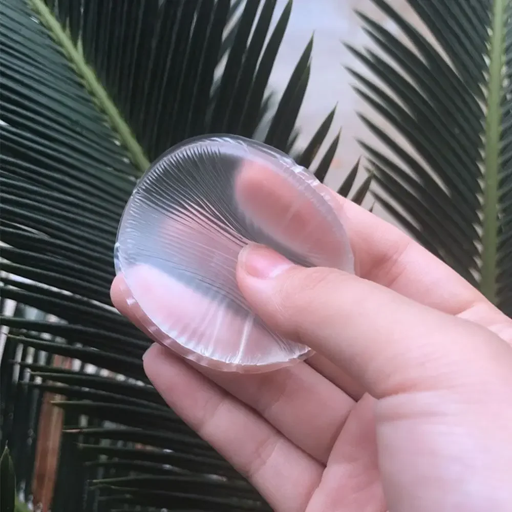 ใหม่ซิลิโคนแป้งพัฟโปร่งใสไม่มีแป้ง Eating Powder Jelly Puff เครื่องมือแต่งหน้าไม่มีแป้ง Eating Powder เครื่องสําอางค์พัฟ