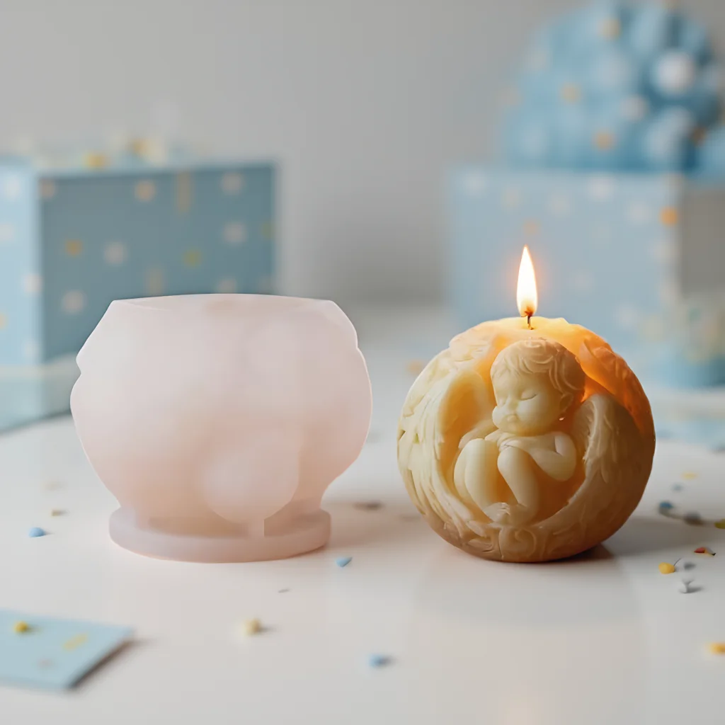 

DIY Angel Doll Scented Candle Silicone Mold Ornament Handmade Soap Candles Molds for Candle Making Supplies Molde Silicona