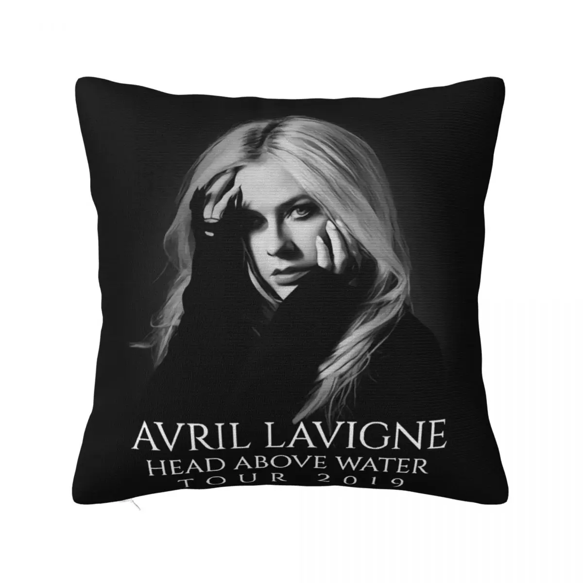 New Avril Lavigne Heads Over Water Tour 2019 Black Tops Xs'3Xl Unisex Latest Spring Pillow Case