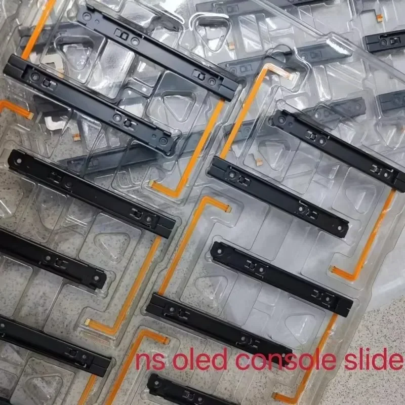 10sets/lot for Nintendo Switch OLED Console Slideway Right and Left L R Slide Rail with Flex Cable for SwitchOLED Console NS
