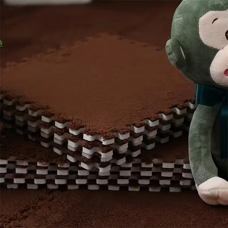 16 قطعة سجادة لعب للأطفال سميكة بطول كامل سجادة متشابكة دافئة بجانب السرير سجادة قدم ناعمة قابلة للغسل لغرفة النوم وغرفة المعيشة #6