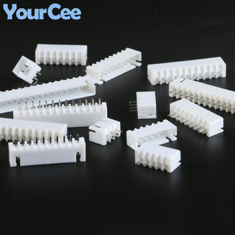 50Pcs JST XH2.54 2/3/4/5/6/7/8/9/10 Pin Terminals Plastic Shell Plug Socket Housing Wire Connector XH 2.54 2P 3P 4P 5P-16P