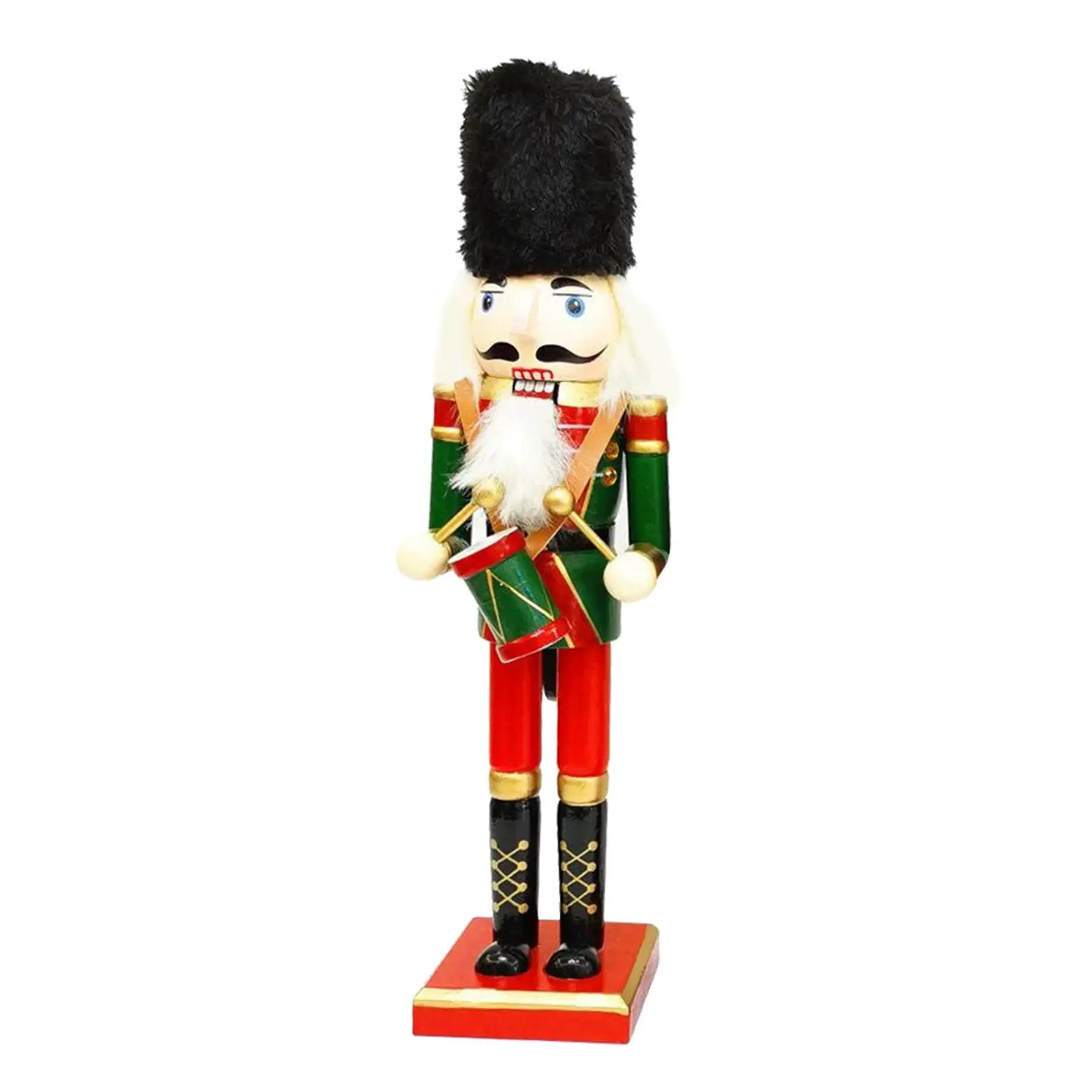 Xmas Nutcracker Figures Wooden Decor Kitchen Table Ornament Specialty Themed Home Decoration for Christmas Celebration